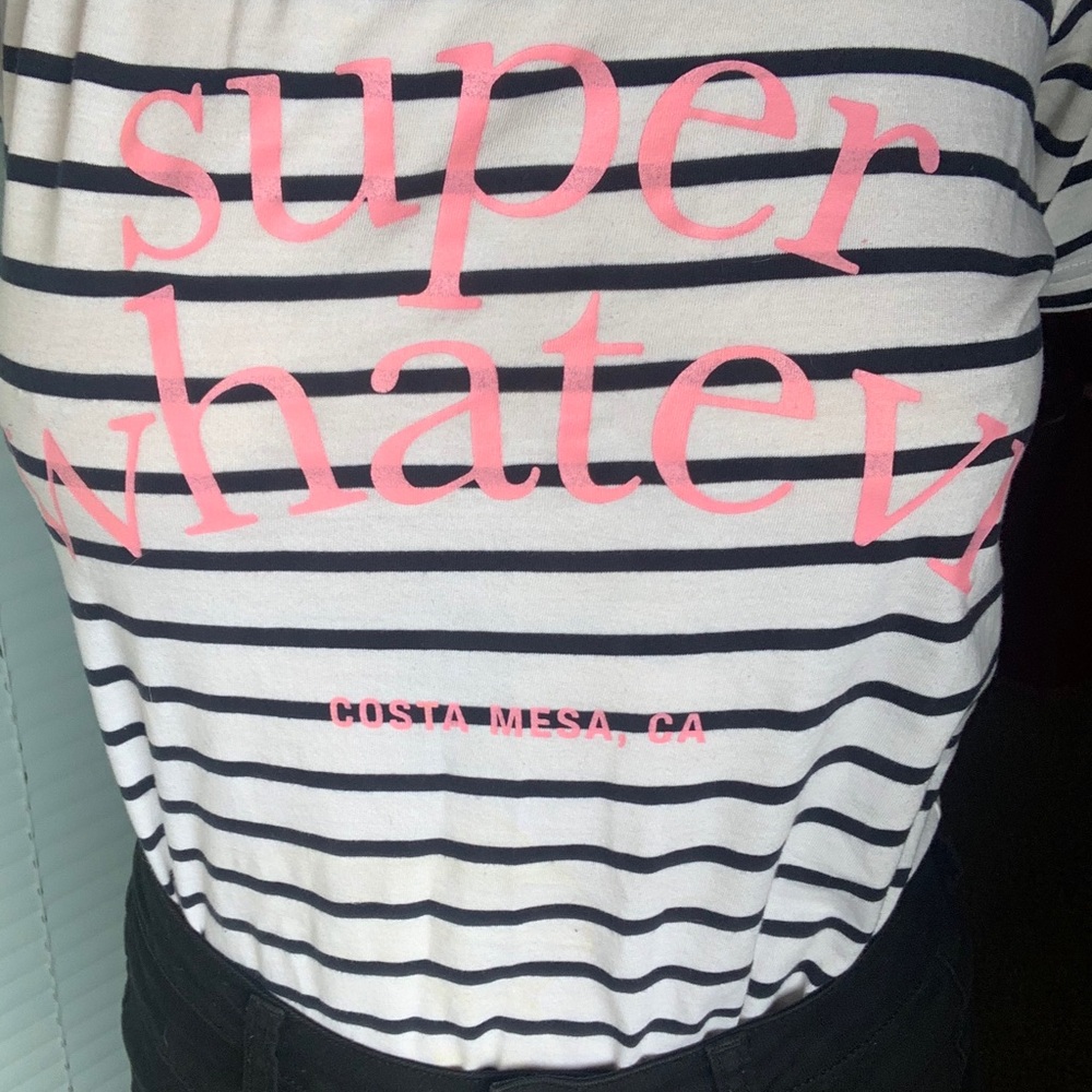 Super Whatevr stripped tee